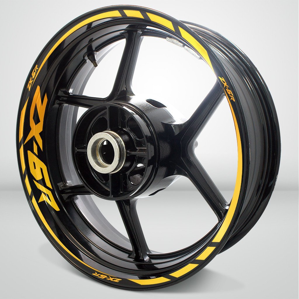 Kawasaki ZX6R Motorcycle Rim Wheel Decal Accessory Sticker - Motorcycle stickers and decals
