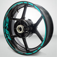 Kawasaki ZX6R Motorcycle Rim Wheel Decal Accessory Sticker - Motorcycle stickers and decals