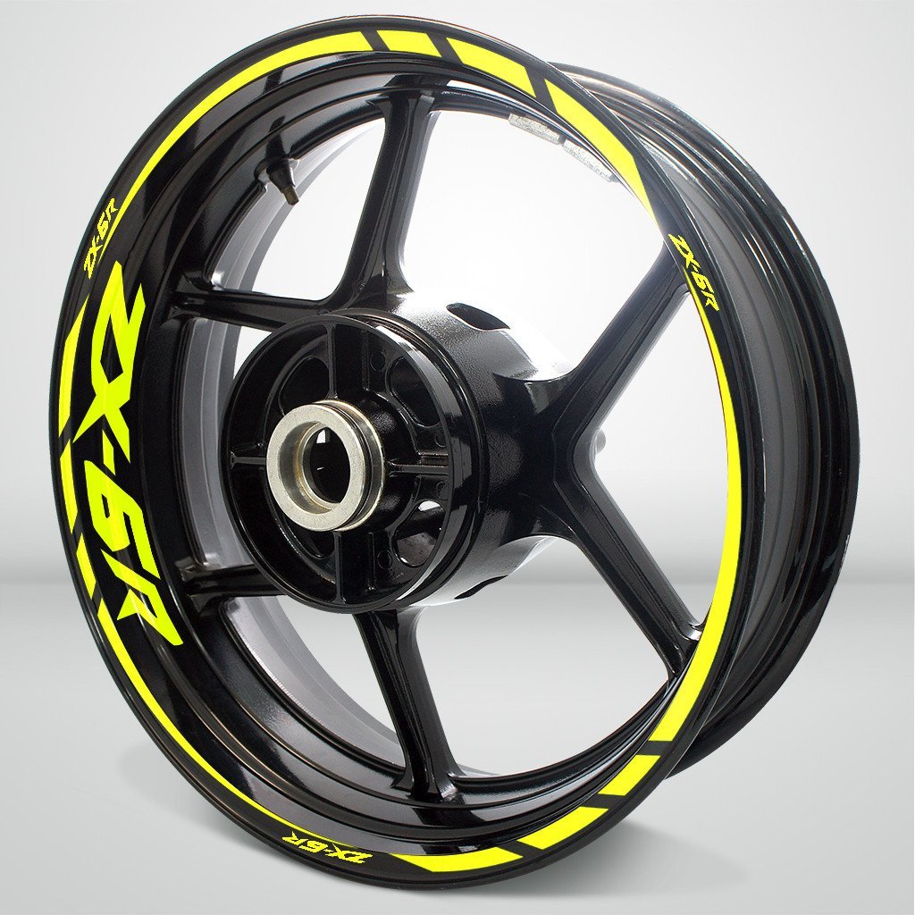 Kawasaki ZX6R Motorcycle Rim Wheel Decal Accessory Sticker - Motorcycle stickers and decals