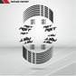 Motorcycle Rim Wheel Decal Accessory Sticker for Aprilia RST - Stickman Vinyls