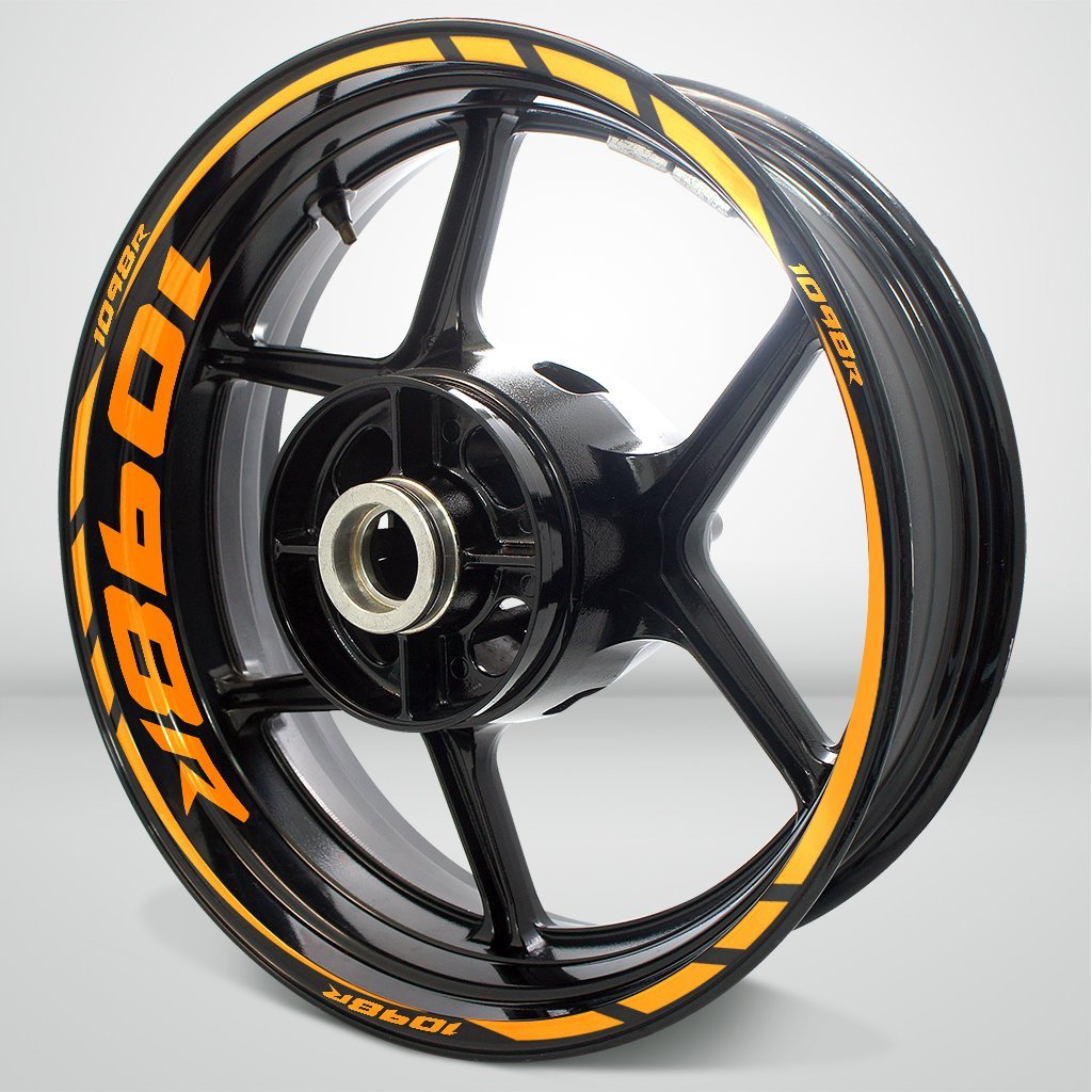 Motorcycle Rim Wheel Decal Accessory Sticker for Ducati 1098R - Motorcycle stickers and decals