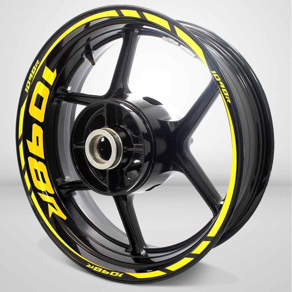Motorcycle Rim Wheel Decal Accessory Sticker for Ducati 1098R - Motorcycle stickers and decals