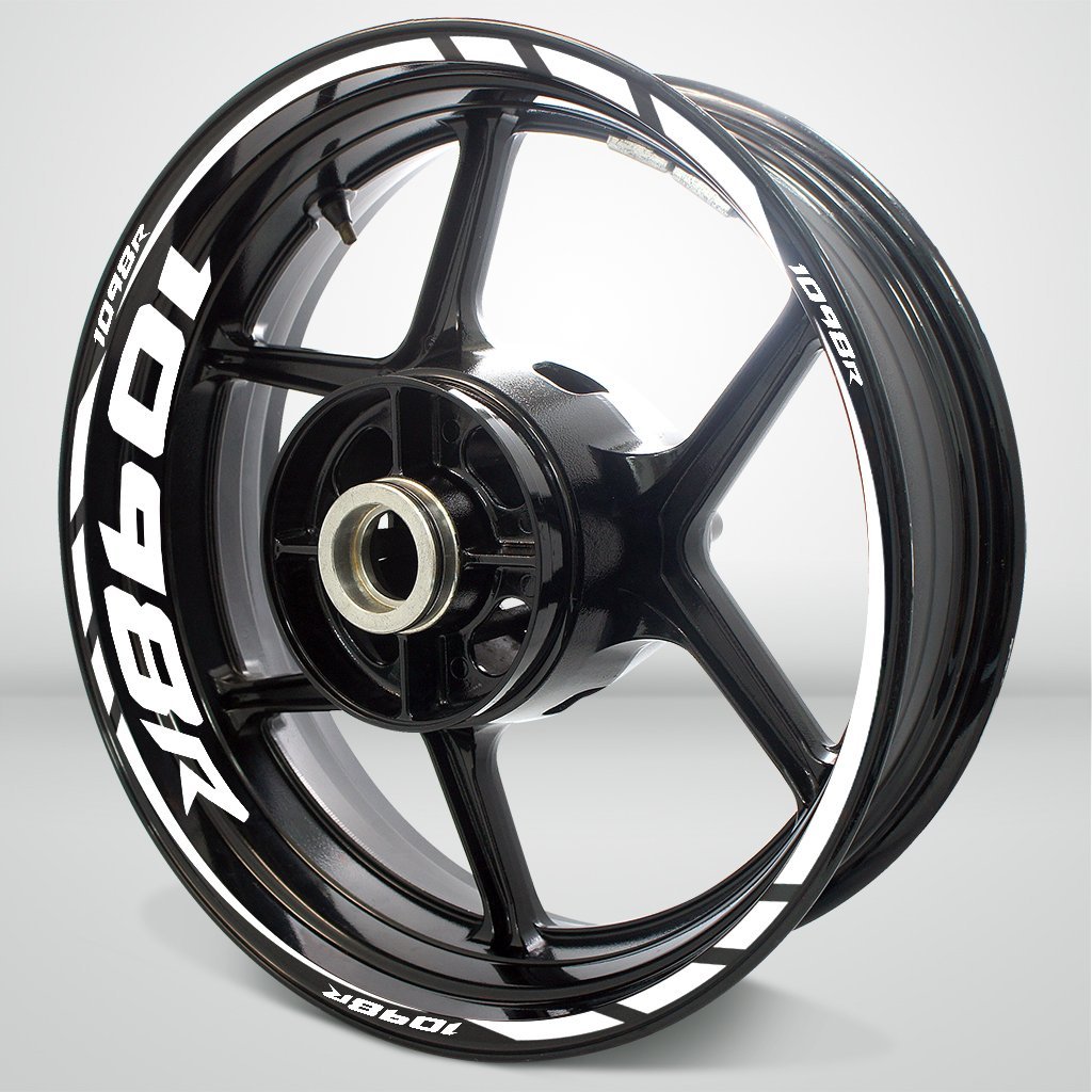 Motorcycle Rim Wheel Decal Accessory Sticker for Ducati 1098R - Motorcycle stickers and decals