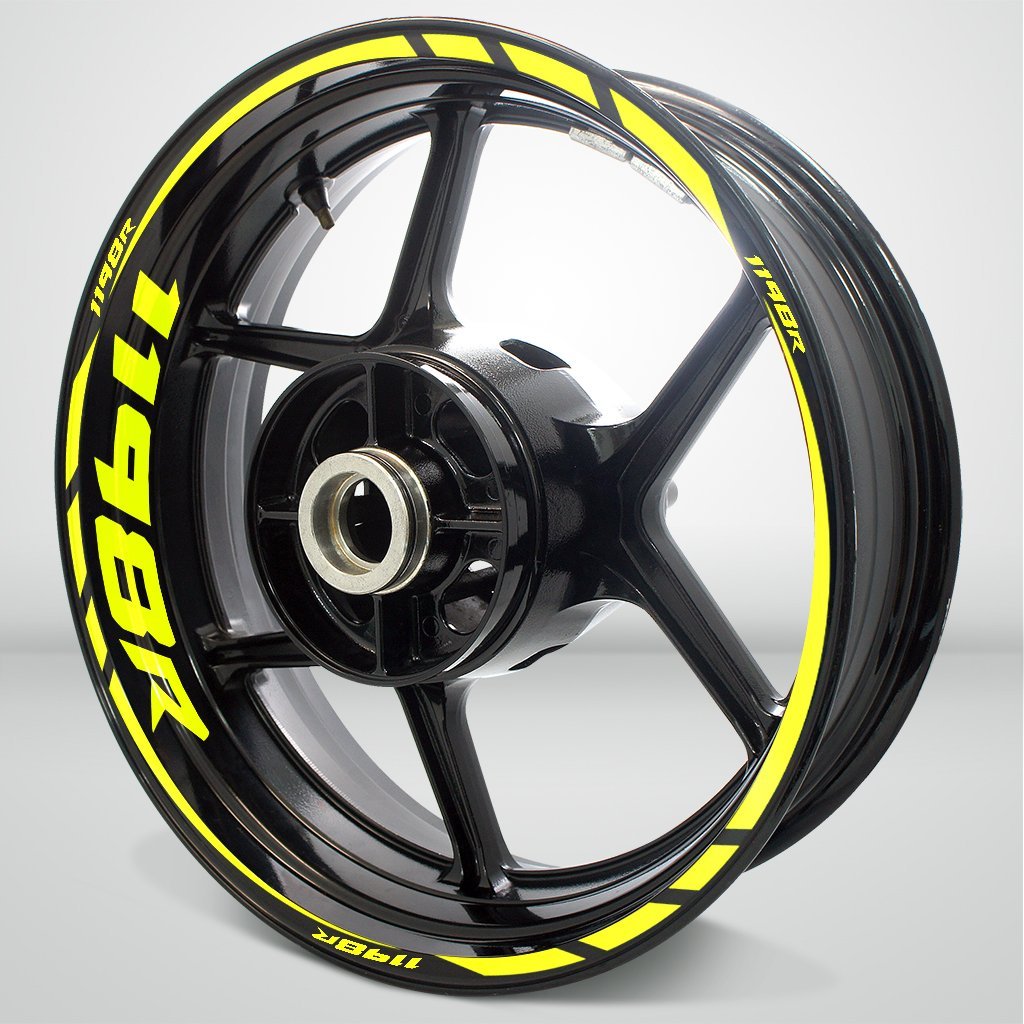 Motorcycle Rim Wheel Decal Accessory Sticker for Ducati 1198R - Motorcycle stickers and decals