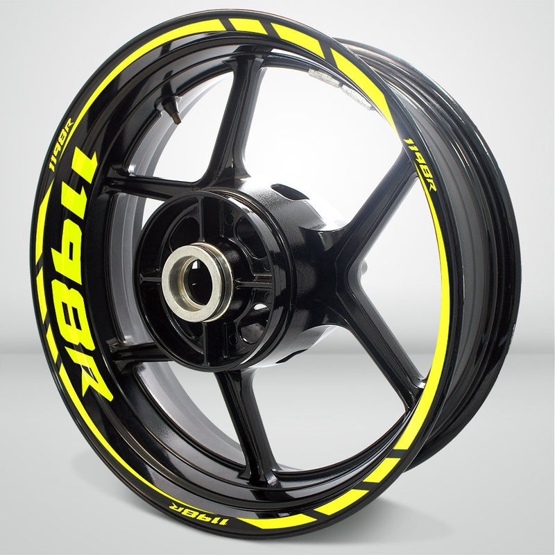 Motorcycle Rim Wheel Decal Accessory Sticker for Ducati 1198R - Motorcycle stickers and decals