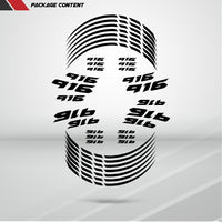 Motorcycle Rim Wheel Decal Accessory Sticker for Ducati 916 - Motorcycle stickers and decals