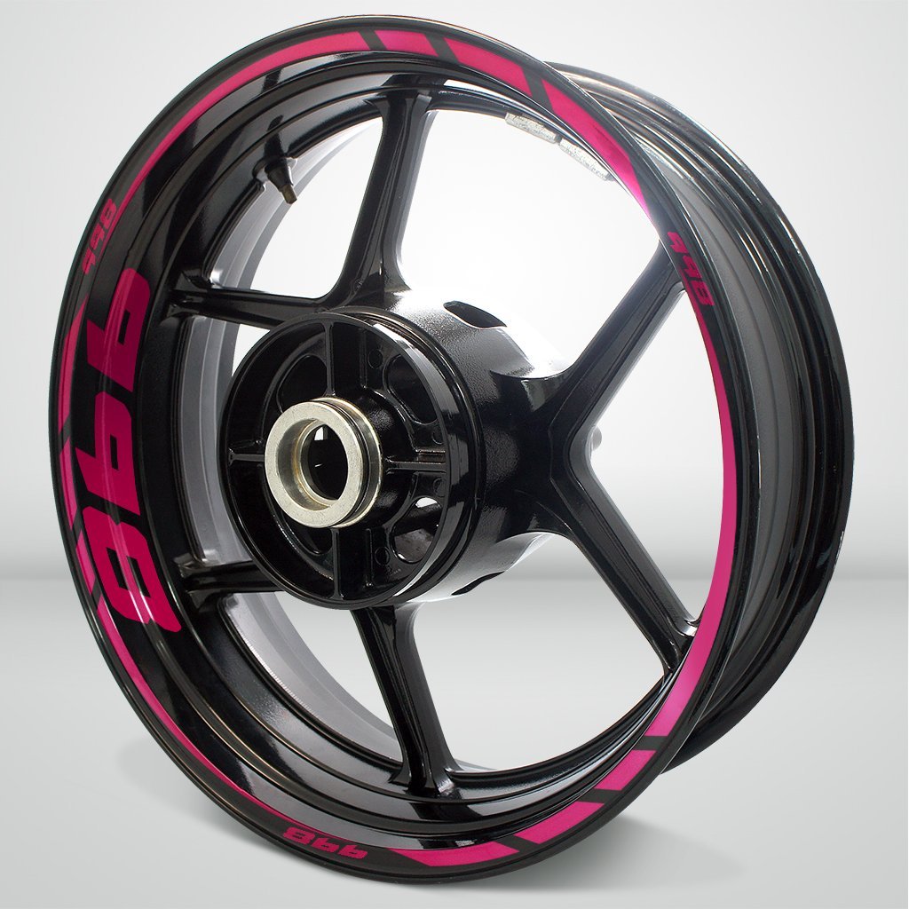 Motorcycle Rim Wheel Decal Accessory Sticker for Ducati 998 - Motorcycle stickers and decals