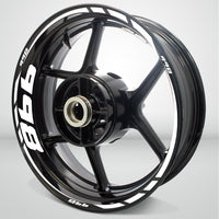 Motorcycle Rim Wheel Decal Accessory Sticker for Ducati 998 - Motorcycle stickers and decals