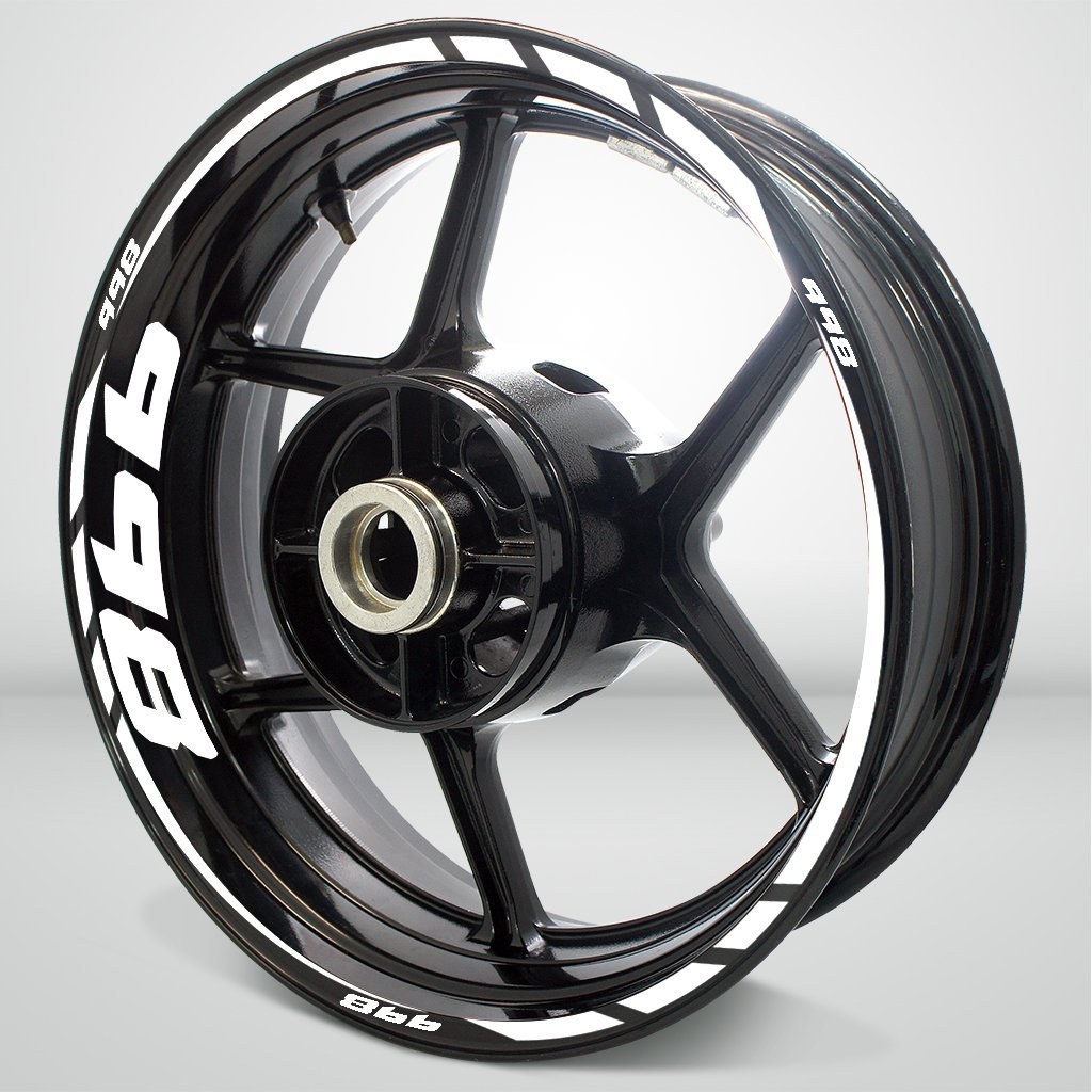 Motorcycle Rim Wheel Decal Accessory Sticker for Ducati 998 - Motorcycle stickers and decals