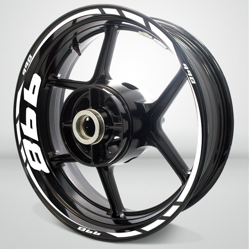 Motorcycle Rim Wheel Decal Accessory Sticker for Ducati 998 - Motorcycle stickers and decals