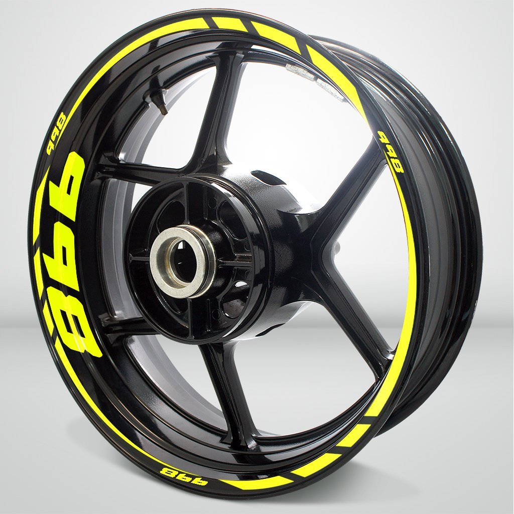 Motorcycle Rim Wheel Decal Accessory Sticker for Ducati 998 - Motorcycle stickers and decals