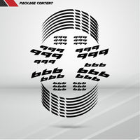 Motorcycle Rim Wheel Decal Accessory Sticker for Ducati 999 - Motorcycle stickers and decals