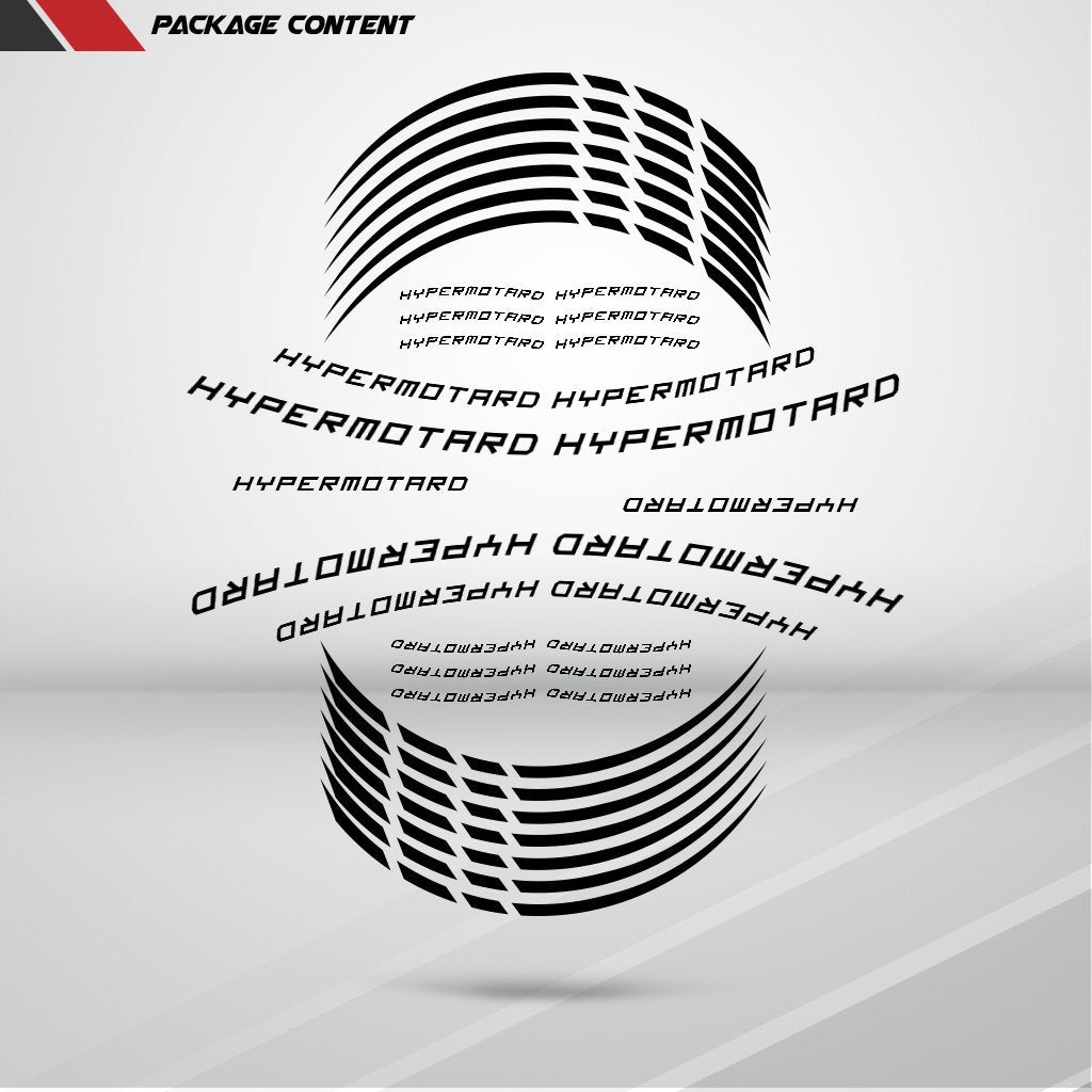 Motorcycle Rim Wheel Decal Accessory Sticker for Ducati Hypermotard - Motorcycle stickers and decals