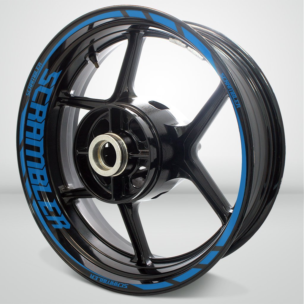 Motorcycle Rim Wheel Decal Accessory Sticker for Ducati Scrambler - Motorcycle stickers and decals