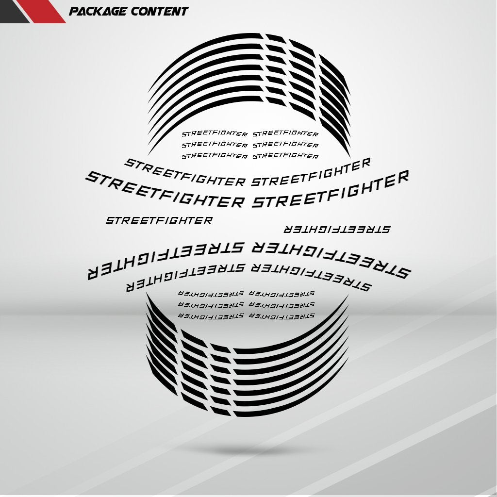 Motorcycle Rim Wheel Decal Accessory Sticker for Ducati Streetfighter - Motorcycle stickers and decals