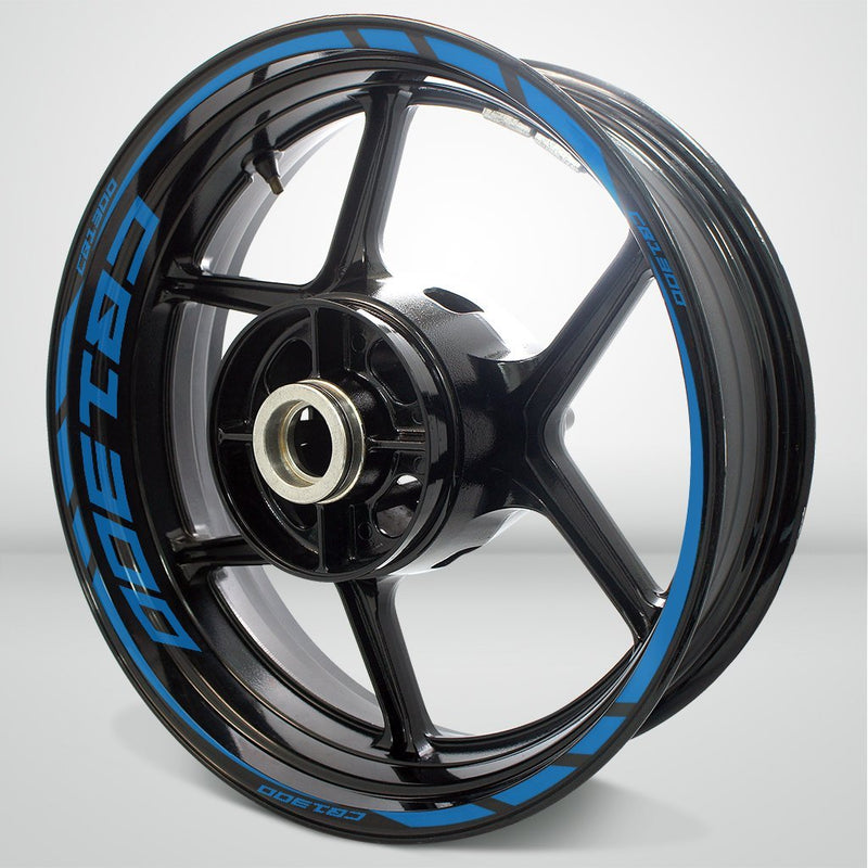 Motorcycle Rim Wheel Decal Accessory Sticker for Honda CB 1300 - Motorcycle stickers and decals