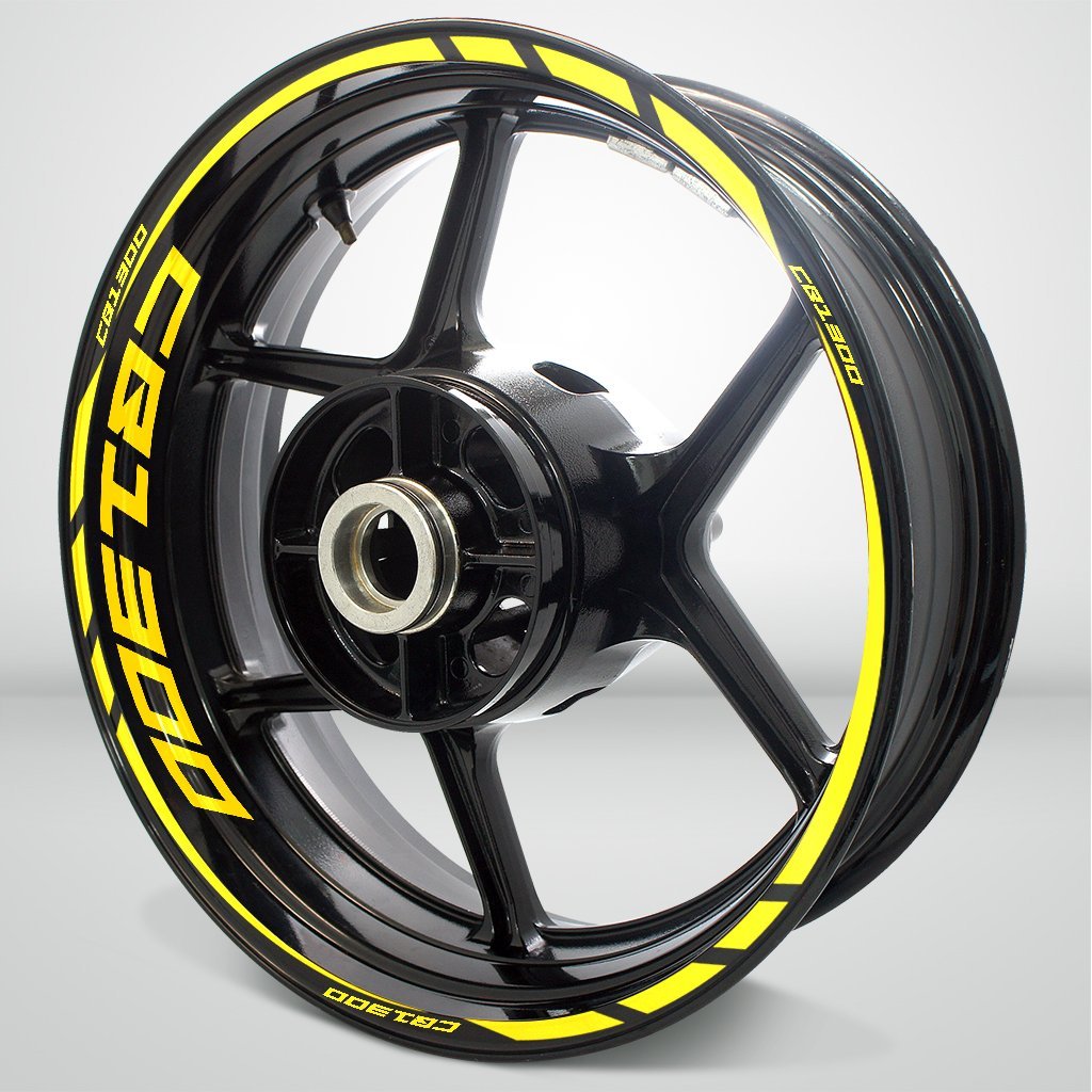 Motorcycle Rim Wheel Decal Accessory Sticker for Honda CB 1300 - Motorcycle stickers and decals