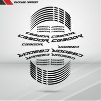 Motorcycle Rim Wheel Decal Accessory Sticker for Honda CB 300R - Motorcycle stickers and decals