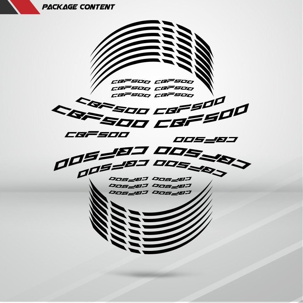 Motorcycle Rim Wheel Decal Accessory Sticker for Honda CBF 500 - Stickman Vinyls