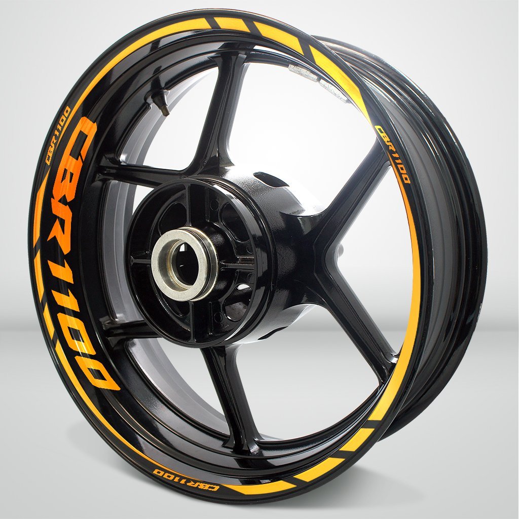Motorcycle Rim Wheel Decal Accessory Sticker for Honda CBR 1100 - Motorcycle stickers and decals
