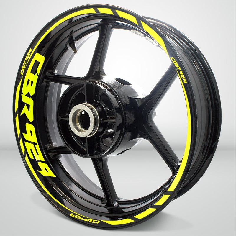 Motorcycle Rim Wheel Decal Accessory Sticker for Honda CBR 929 - Motorcycle stickers and decals