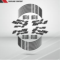 Motorcycle Rim Wheel Decal Accessory Sticker for Honda SP2 - Motorcycle stickers and decals