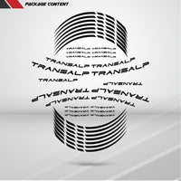 Motorcycle Rim Wheel Decal Accessory Sticker for Honda Transalp - Motorcycle stickers and decals