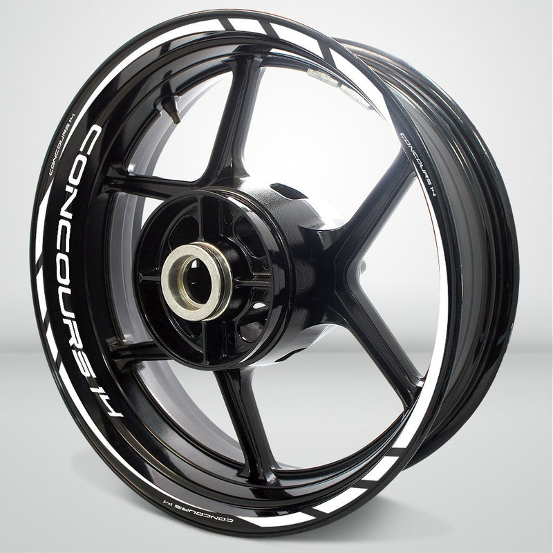 Motorcycle Rim Wheel Decal Accessory Sticker for Kawasaki Concours 14 - Motorcycle stickers and decals