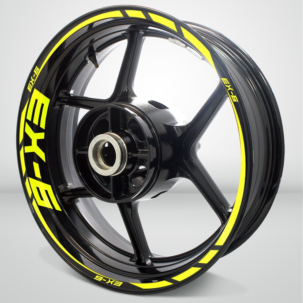 Motorcycle Rim Wheel Decal Accessory Sticker for Kawasaki EX-6 - Motorcycle stickers and decals