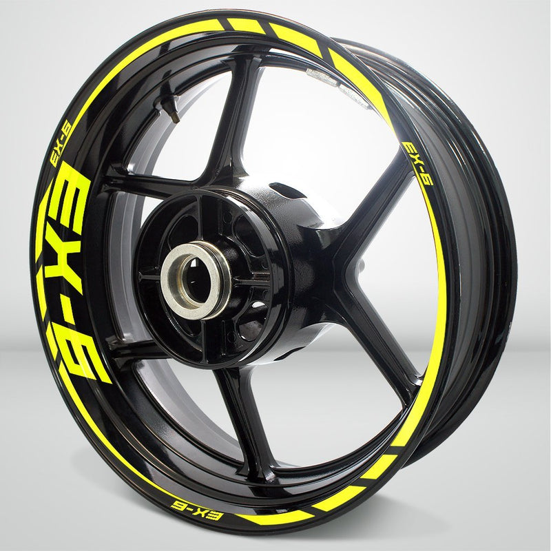 Motorcycle Rim Wheel Decal Accessory Sticker for Kawasaki EX-6 - Motorcycle stickers and decals