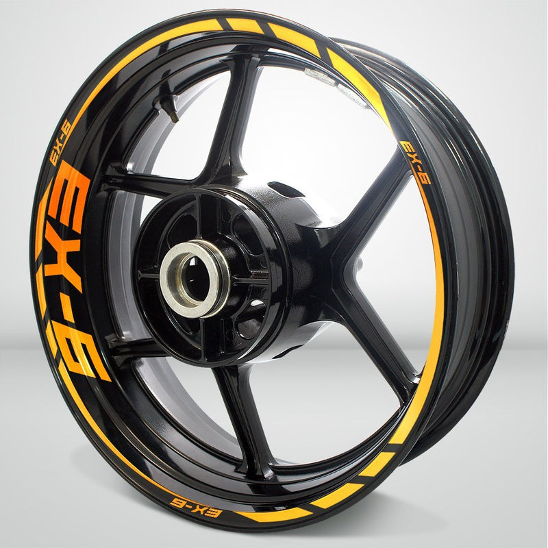 Motorcycle Rim Wheel Decal Accessory Sticker for Kawasaki EX-6 - Motorcycle stickers and decals
