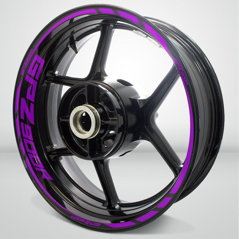 Motorcycle Rim Wheel Decal Accessory Sticker for Kawasaki GPZ 900R - Motorcycle stickers and decals