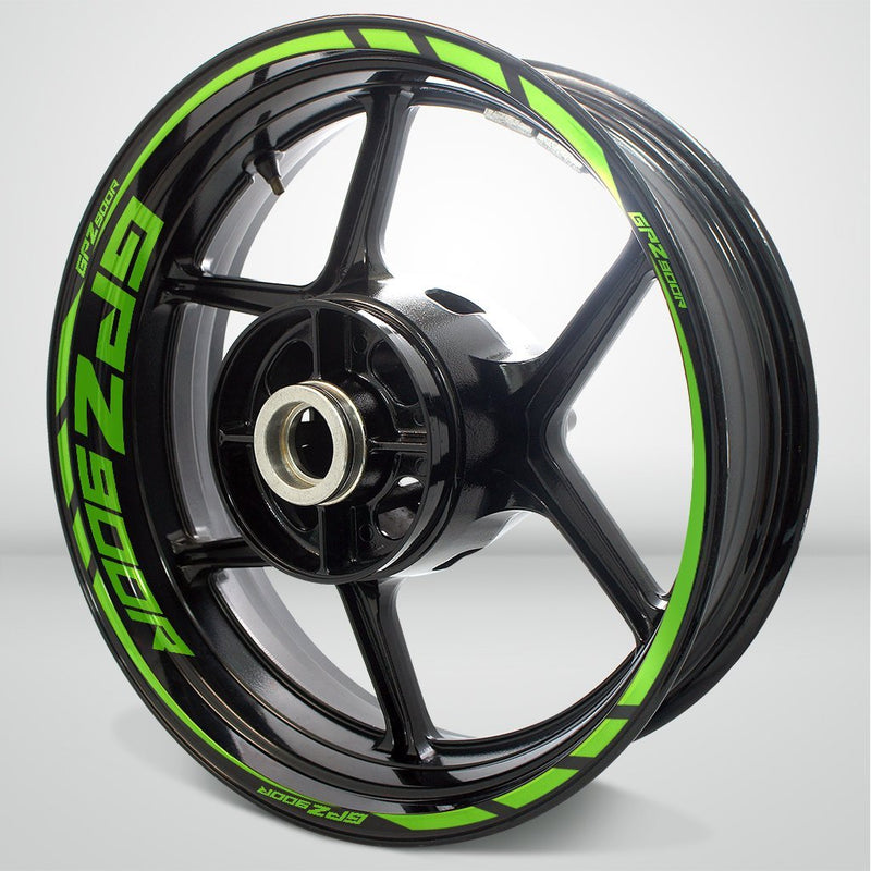 Motorcycle Rim Wheel Decal Accessory Sticker for Kawasaki GPZ 900R - Motorcycle stickers and decals