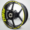 Motorcycle Rim Wheel Decal Accessory Sticker for Kawasaki Ninja 250 - Motorcycle stickers and decals