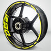 Motorcycle Rim Wheel Decal Accessory Sticker for Kawasaki Ninja 250 - Motorcycle stickers and decals