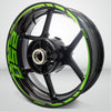 Motorcycle Rim Wheel Decal Accessory Sticker for Kawasaki Ninja 250 - Motorcycle stickers and decals