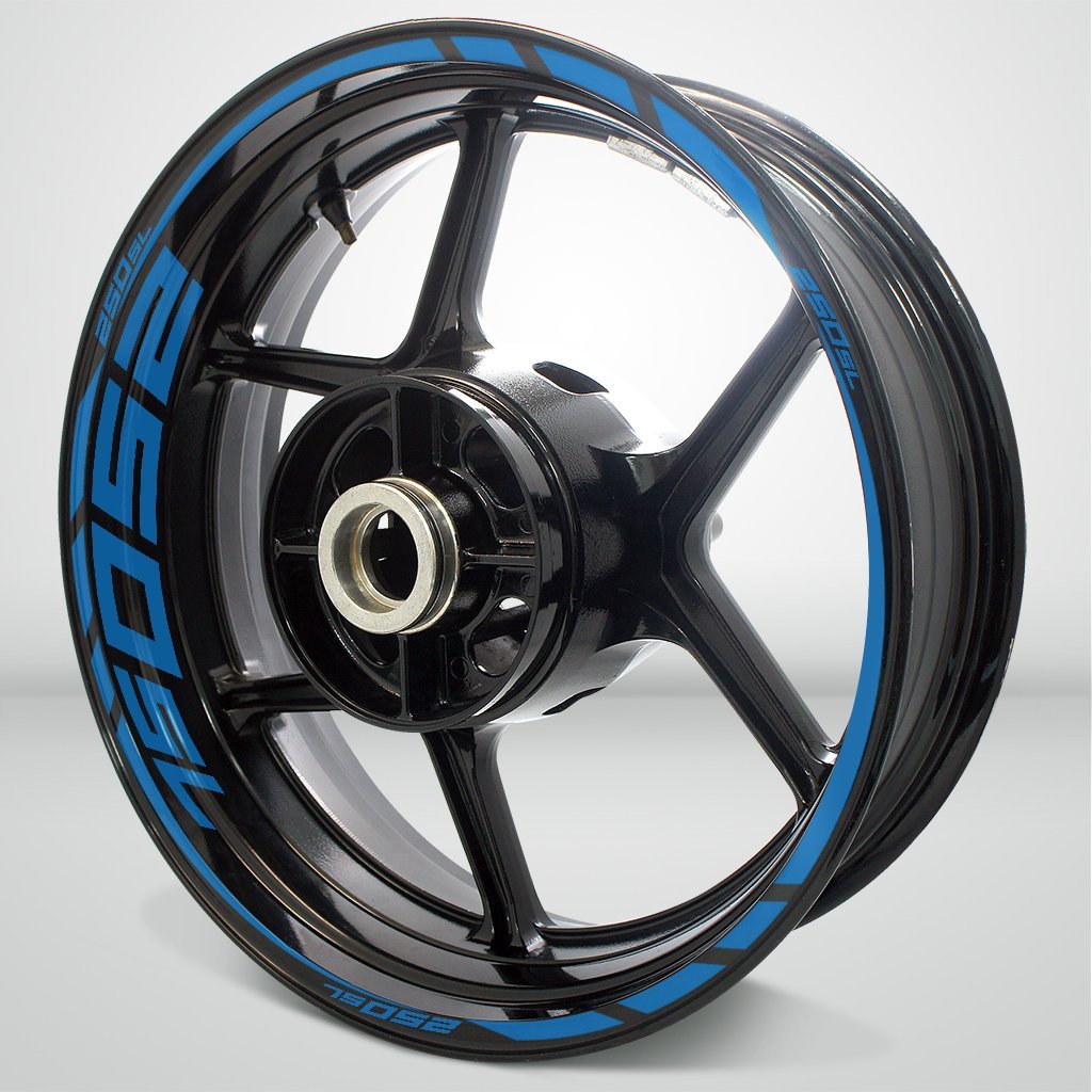 Motorcycle Rim Wheel Decal Accessory Sticker for Kawasaki Ninja 250 SL - Motorcycle stickers and decals