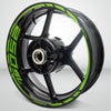 Motorcycle Rim Wheel Decal Accessory Sticker for Kawasaki Ninja 250 SL - Motorcycle stickers and decals
