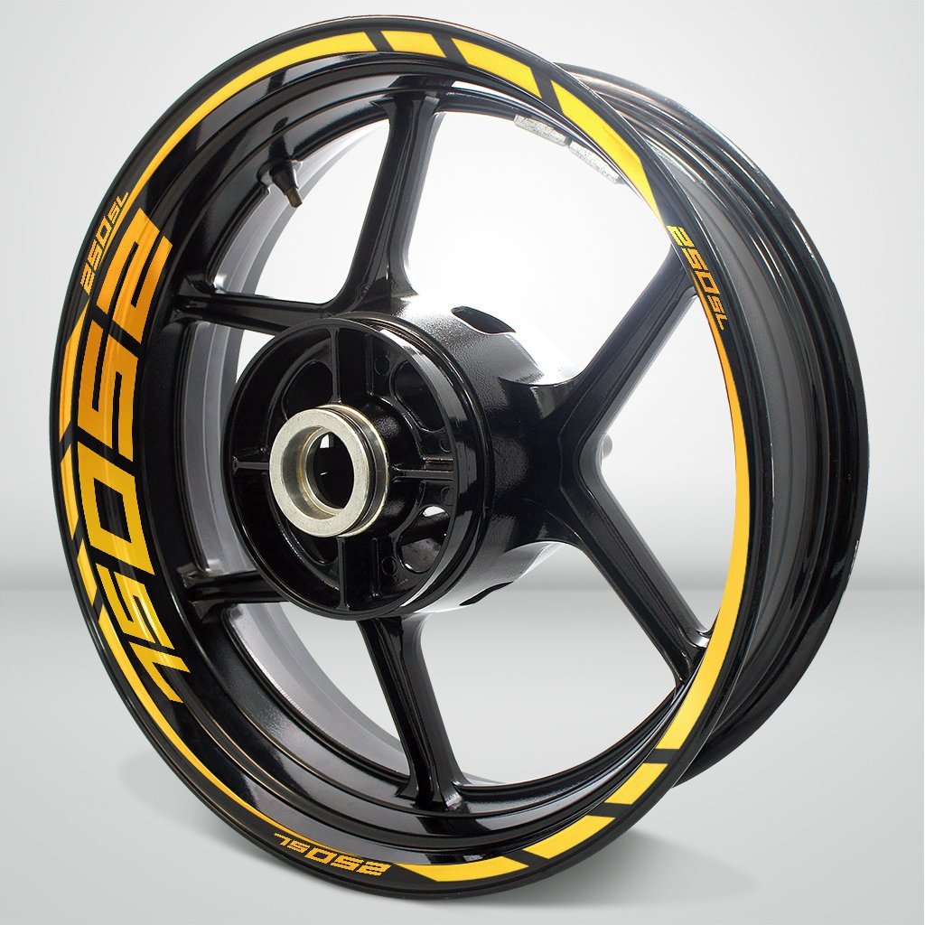 Motorcycle Rim Wheel Decal Accessory Sticker for Kawasaki Ninja 250 SL - Motorcycle stickers and decals