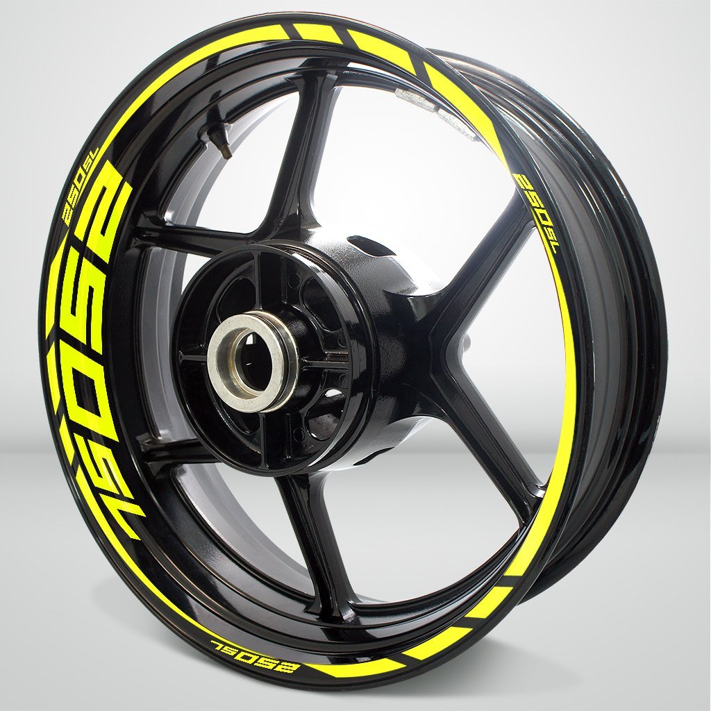 Motorcycle Rim Wheel Decal Accessory Sticker for Kawasaki Ninja 250 SL - Motorcycle stickers and decals