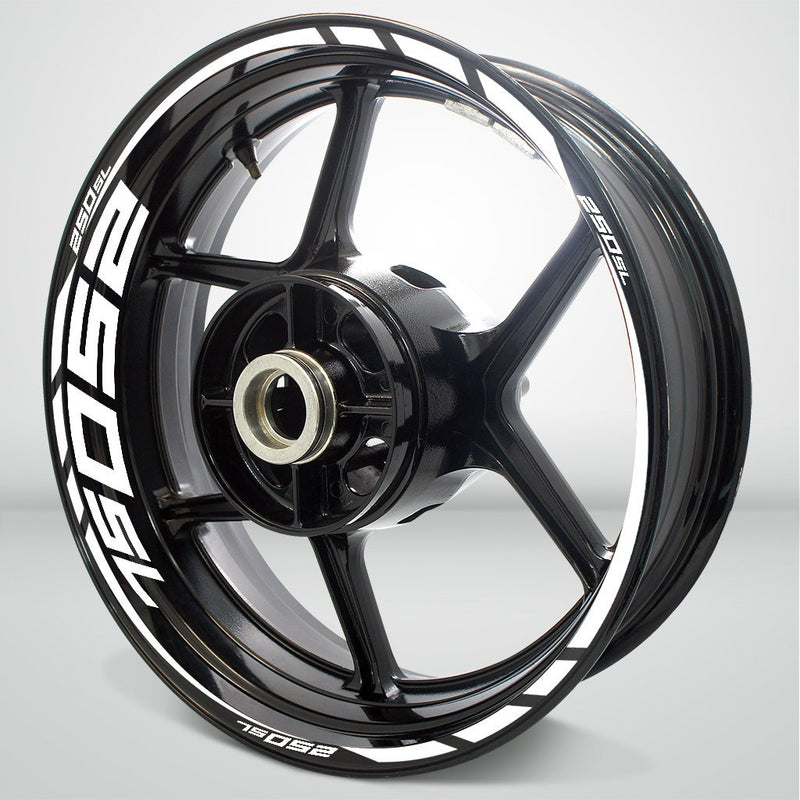 Motorcycle Rim Wheel Decal Accessory Sticker for Kawasaki Ninja 250 SL - Motorcycle stickers and decals
