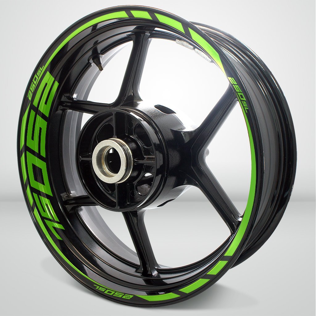 Motorcycle Rim Wheel Decal Accessory Sticker for Kawasaki Ninja 250 SL - Motorcycle stickers and decals
