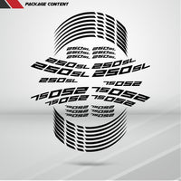 Motorcycle Rim Wheel Decal Accessory Sticker for Kawasaki Ninja 250 SL - Motorcycle stickers and decals