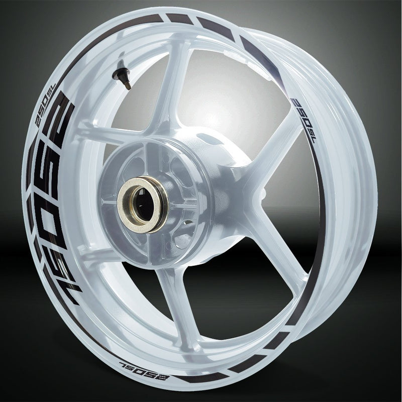 Motorcycle Rim Wheel Decal Accessory Sticker for Kawasaki Ninja 250 SL - Motorcycle stickers and decals