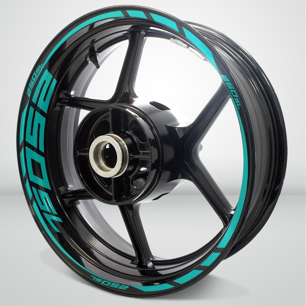 Motorcycle Rim Wheel Decal Accessory Sticker for Kawasaki Ninja 250 SL - Motorcycle stickers and decals
