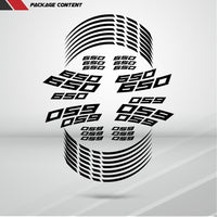 Motorcycle Rim Wheel Decal Accessory Sticker for Kawasaki Ninja 650 - Motorcycle stickers and decals