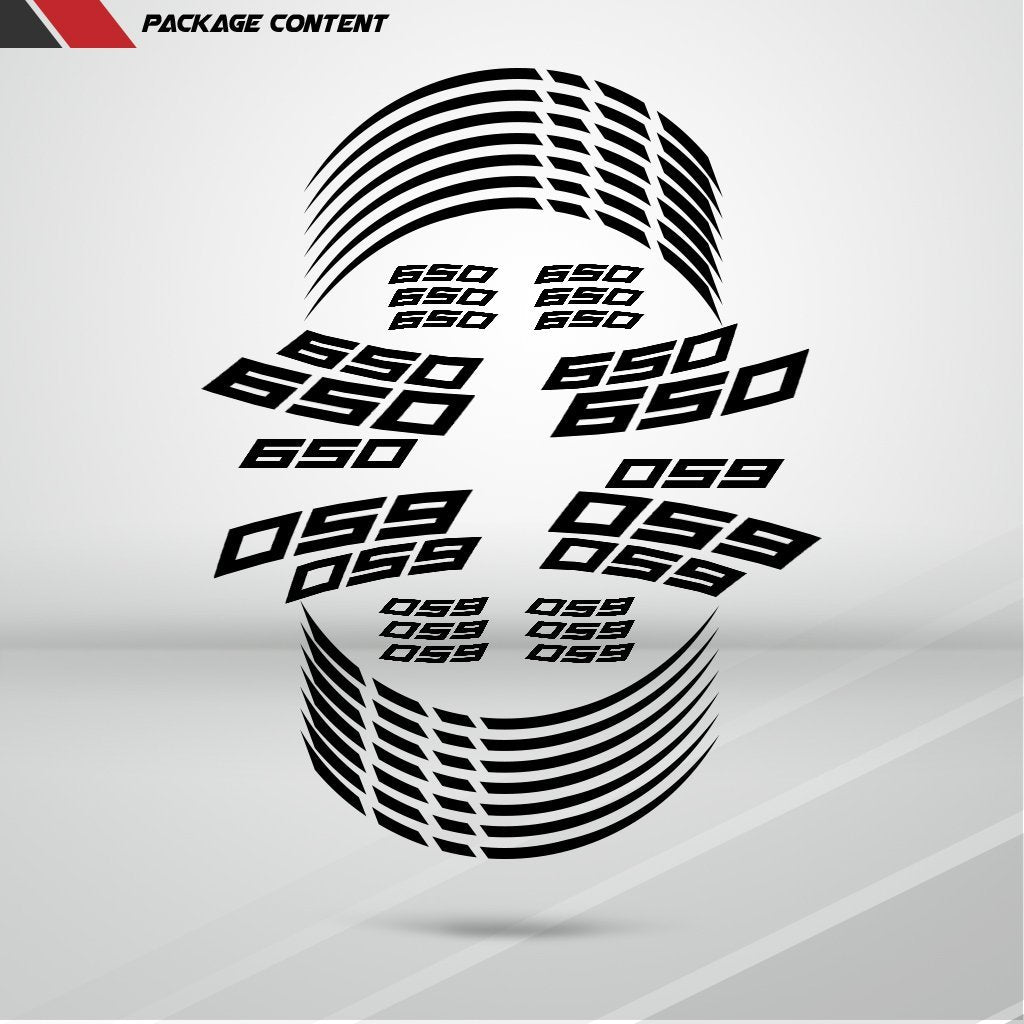 Motorcycle Rim Wheel Decal Accessory Sticker for Kawasaki Ninja 650 - Motorcycle stickers and decals