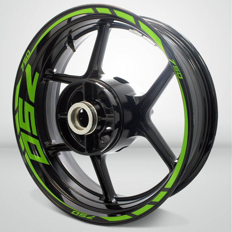 Motorcycle Rim Wheel Decal Accessory Sticker for Kawasaki Ninja 750 - Motorcycle stickers and decals