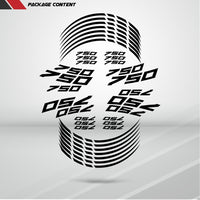 Motorcycle Rim Wheel Decal Accessory Sticker for Kawasaki Ninja 750 - Motorcycle stickers and decals