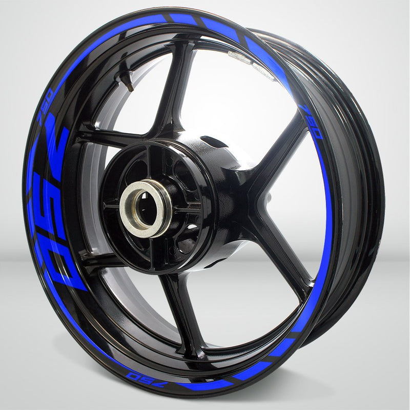 Motorcycle Rim Wheel Decal Accessory Sticker for Kawasaki Ninja 750 - Motorcycle stickers and decals